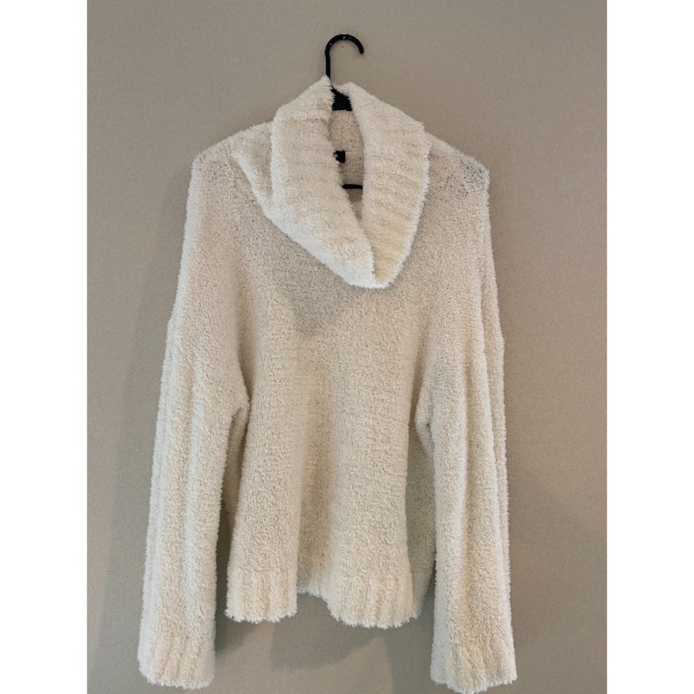 White soft sweater